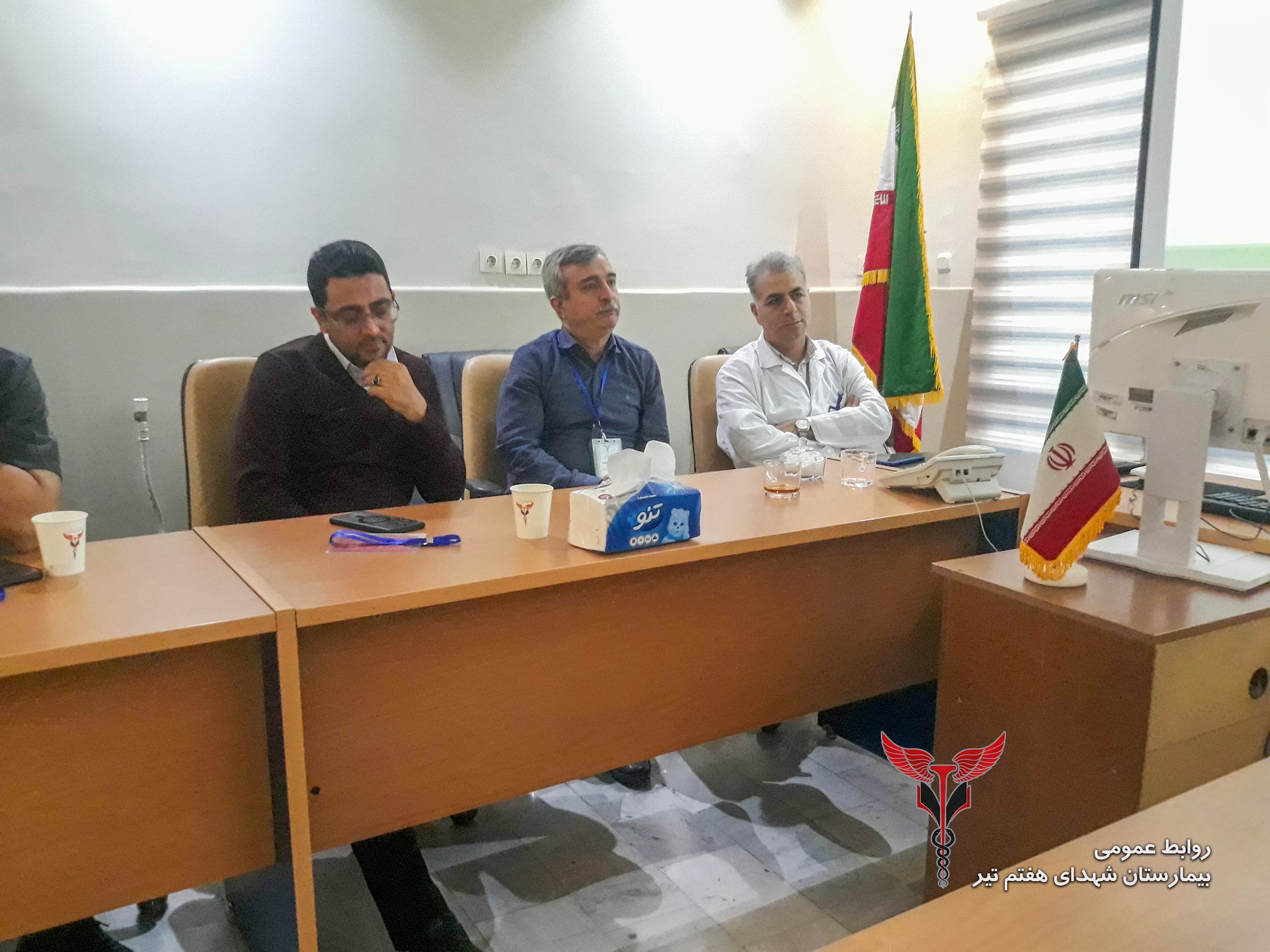 برگزاری تمرین دورمیزی با سناریوی قطع سامانه HIS در بیمارستان شهدای هفتم تیر